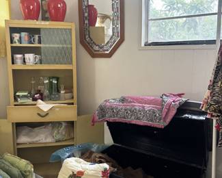 linens and chest cabinets