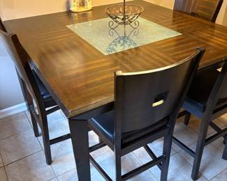 Table and four chairs