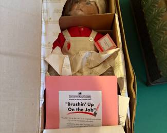 New in Box Ashton Drake Doll “Brushin’ up on the job”