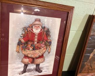 Vintage Santa Art