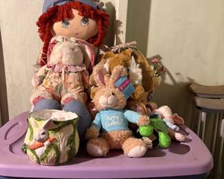 Vintage Easter Decorations and toys