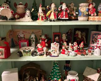 Vintage porcelain Christmas decorations