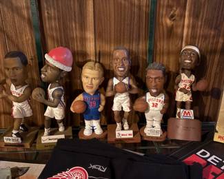 Detroit Pistons and Red Wings memorabilia 