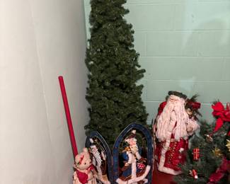 Vintage Christmas tree, Santa and more 