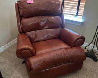 Leather recliner