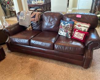 Pair of leather sofas