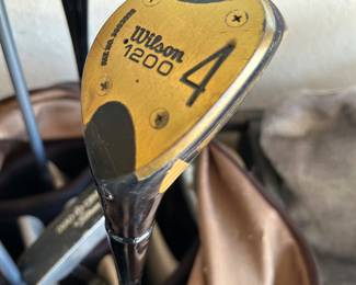 Golf clubs and bags