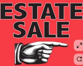 Red Finger Pointing Estate Sale