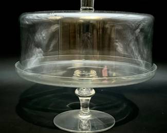 100 GlassCakeStandwithDomeLid