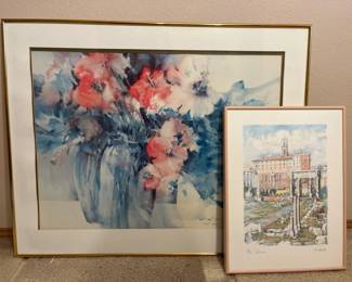 92 ProfessionallyFramedArtistSigned1980sArt