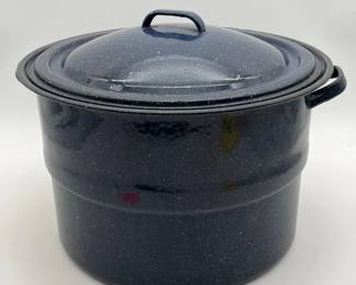 70 BlueGraniteWareCanningWaterBathPotwithWireRack