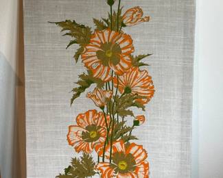 19 MidCenturyShaheen40x24PoppiesPaintingonLinenCanvas