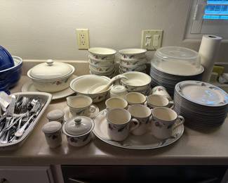 Large dinnerware Set for 12 dishes