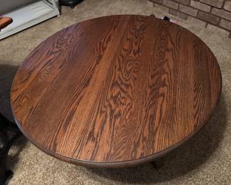 Top of round coffee table