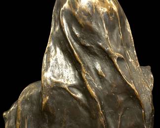 L. Madrassi Back (C1848-1919) Bronze 10" tall