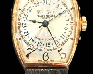 1e6 Franck Muller Master Calendar Guilloche Dial Watch