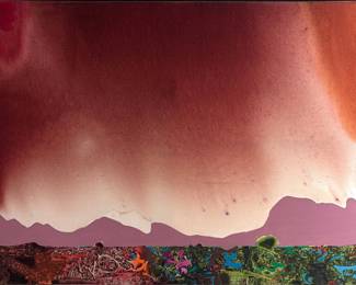 Dorothy Hood "Parade and Cloud" Mixed Media on Canvas 46"x67"