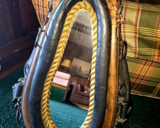 Antique, Horse collar, Mirror