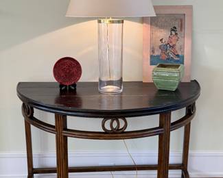 Pair of Demi-lune tables