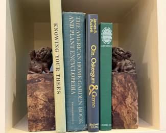 Soapstone Foo Dog book ends