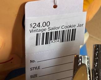 Vintage Sailor Cookie Jar