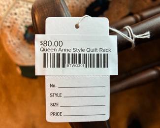 Queen Anne Style Quilt Rack 