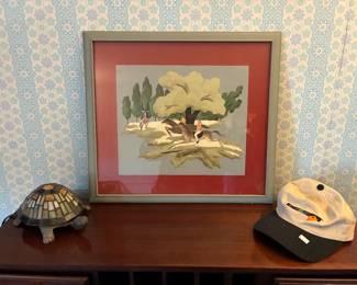 Turtle Lamp, Hat, Wall Art