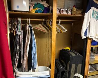 Luggage, Laundry Basket, Hangers 