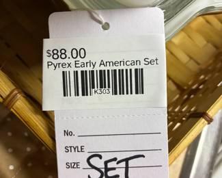 Pyrex Early American Set