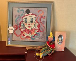 Rick St Dennis Mime Needlepoint