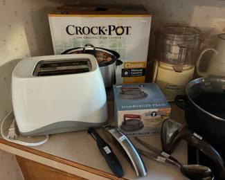 Toaster, Crock Pot 