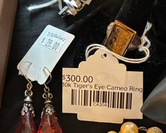 10k Tigers Eye Cameo Ring