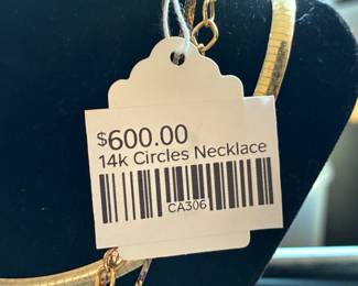 14k Circles Necklace