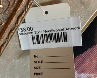 Victorian-Style Needlepoint Artwork