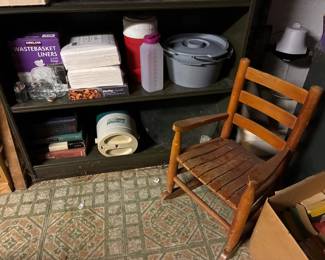 Small Wooden Rocking Chair 