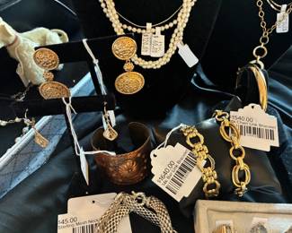 14k Bar Link Bracelet, 18k Chain Link Bracelet