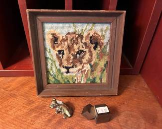 Lion Needlepoint