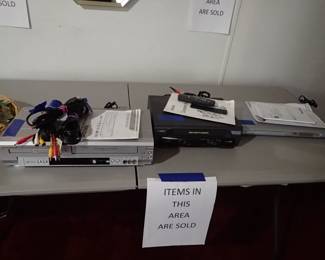 VHS. DVD. Combo Players.