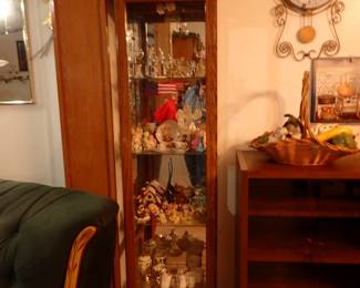 Curio Cabinet and Contents. 