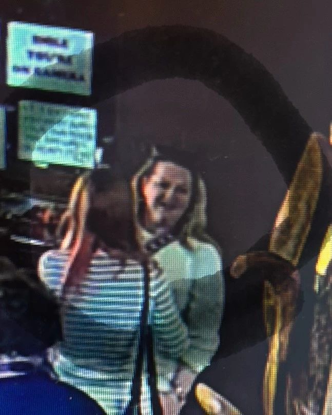 This lady shoplifted a Dooney Burke Purse. If you know her, please let her know we will keep posting her picture until she returns it!