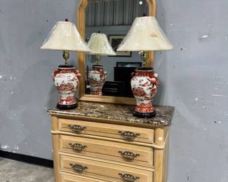 Chest of Drawers and Lamps Orlando