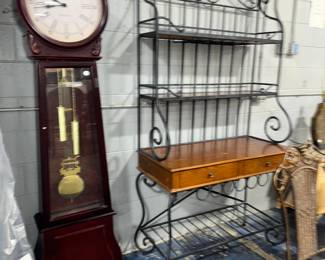 Grandfather Clock and Bakers Rack Orlando Estate Auction