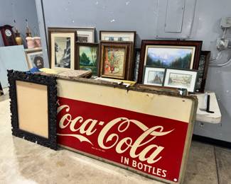 Artwork and Vintage Coca~Cola Sign Orlando Estate Auction