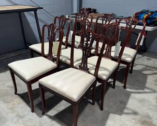 Baker George 3 Mahogany Chairs Orlando Estate Auction