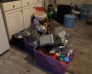 Pots, Pans, Kitchen Items 