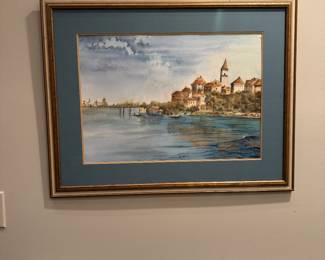 Watercolor, framed 