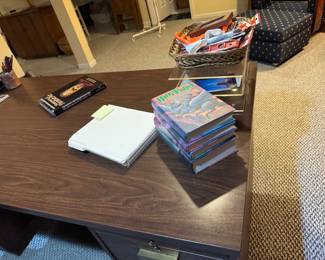 Top of Desk -  Harry Pottery first US editions 