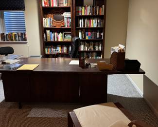 Mid Century Office Desk  - Bookcase  and loads of books 