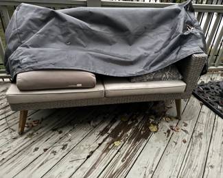 Pier One Sectional Woven Sofa Piece 