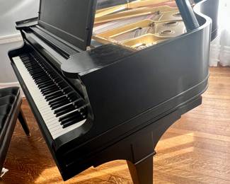 BALDWIN BABY GRAND...SATIN EBONY FINISH AND RECONDITIONED...WONDERFUL INSTRUMENT!